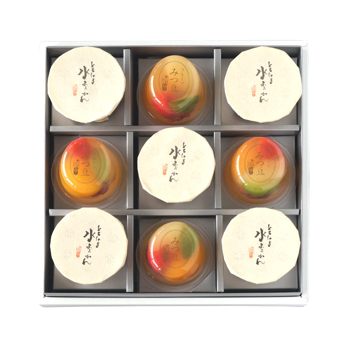 焙り出し みつ豆鉢 夏ギフト】色とりどりのフルーツが華やかな涼菓詰合せ(みつ豆