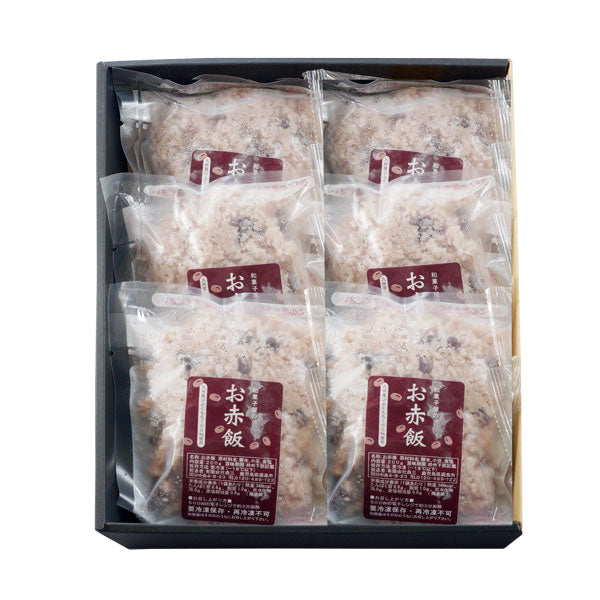 ギフト箱入】和菓子屋の『お赤飯6個入り』 – 霧島菓子処森三